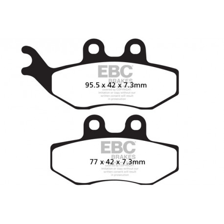 EBC brakes Moto EBC Brake pads Organic SFA194 | races-shop.com