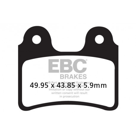 EBC brakes Moto EBC Brake pads Organic FA303TT | races-shop.com