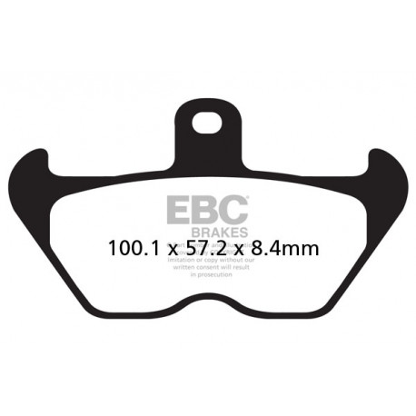 EBC brakes Moto EBC Brake pads Organic FA FA407 | races-shop.com