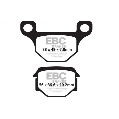 EBC brakes Moto EBC Brake pads Organic SFA093 | races-shop.com