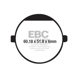 EBC Brake pads Organic FA198