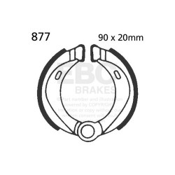 EBC Front brake shoes Plain 877