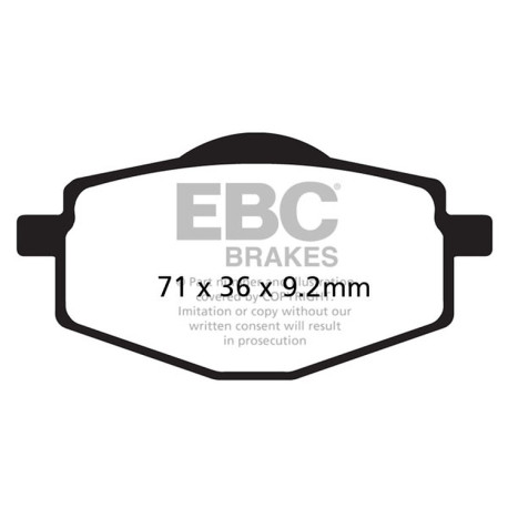 EBC brakes Moto EBC Brake pads Organic FA FA047/2 | races-shop.com