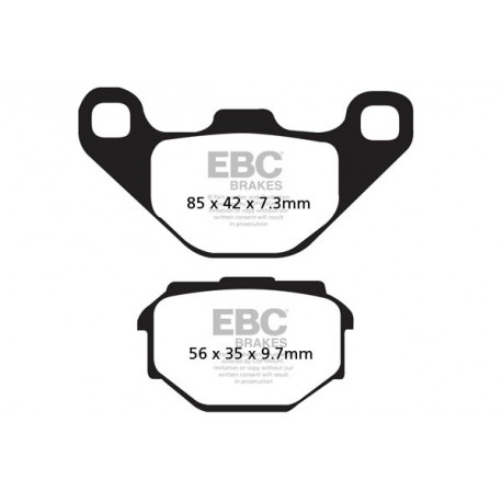 EBC brakes Moto EBC Brake pads Organic FA173 | races-shop.com
