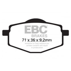 EBC Brake pads Organic FA101TT
