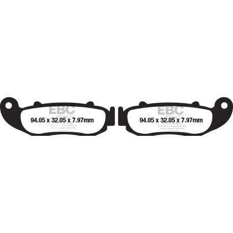 EBC brakes Moto EBC Brake pads Organic FA FA664 | races-shop.com