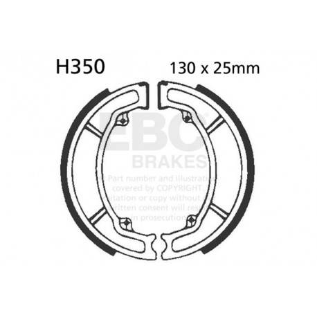 EBC brakes Moto EBC Brake Shoes Plain H350 | races-shop.com