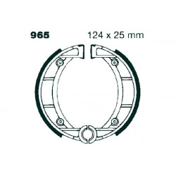 EBC Front Brake pads Organic 805