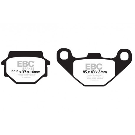 EBC brakes Moto EBC Brake pads Organic SFA067 | races-shop.com