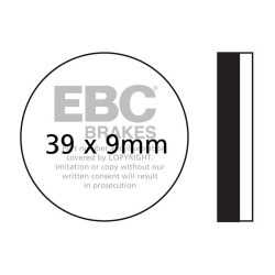 EBC Brake pads Organic FA FA100