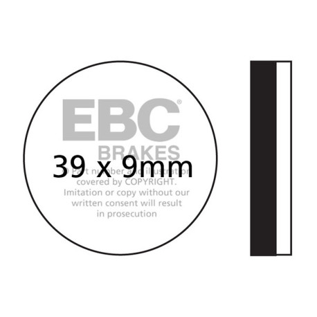 EBC brakes Moto EBC Brake pads Organic FA FA100 | races-shop.com