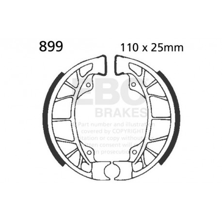 EBC brakes Moto EBC Front brake shoes Plain 899 | races-shop.com