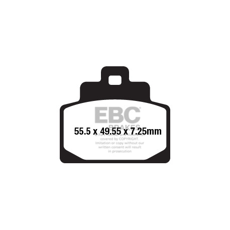 EBC brakes Moto EBC Brake pads SFA Scooter Organic SFA681 | races-shop.com
