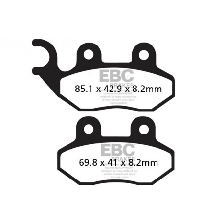 EBC brakes Moto EBC Brake pads Organic FA264 | races-shop.com