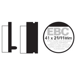 EBC Brake pads Organic FA FA052