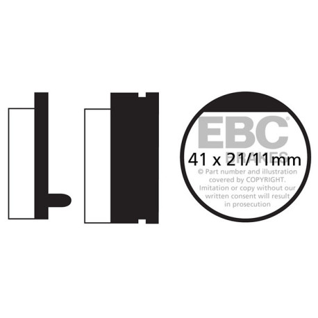 EBC brakes Moto EBC Brake pads Organic FA FA052 | races-shop.com