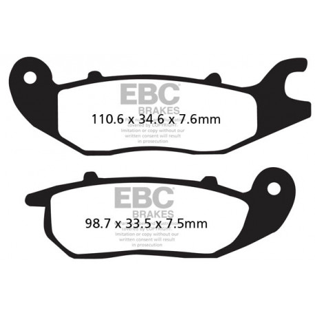 EBC brakes Moto EBC Brake pads Organic SFA375 | races-shop.com
