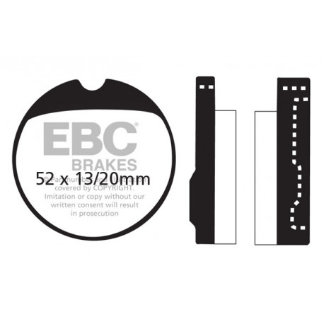 EBC brakes Moto EBC Brake pads Organic FA013 | races-shop.com