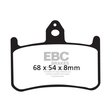 EBC brakes Moto EBC Brake pads Organic FA FA187 | races-shop.com