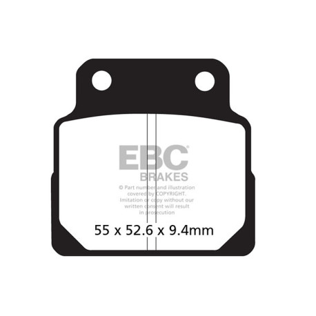 EBC brakes Moto EBC Brake pads Organic FA FA122 | races-shop.com