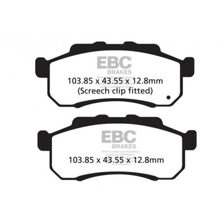 EBC brakes Moto EBC Brake pads Organic FA476TT | races-shop.com