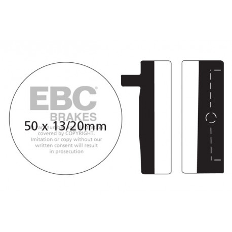 EBC brakes Moto EBC Brake pads Organic FA012 | races-shop.com