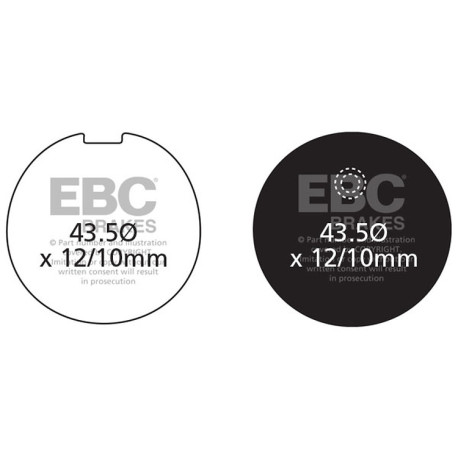 EBC brakes Moto EBC Brake pads Organic FA FA039 | races-shop.com