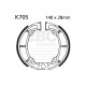 EBC brakes Moto EBC Brake Shoes Plain K705 | races-shop.com