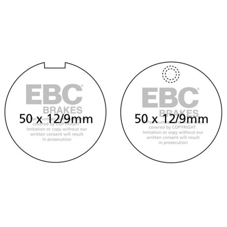 EBC brakes Moto EBC Brake pads Organic FA FA055 | races-shop.com