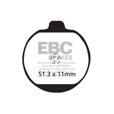 EBC brakes Moto EBC Brake pads Organic FA FA062 | races-shop.com