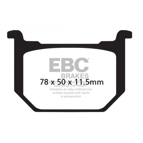EBC brakes Moto EBC Brake pads Organic FA051 | races-shop.com