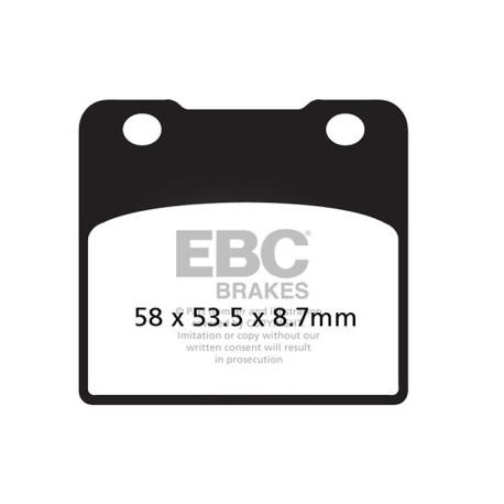 EBC brakes Moto EBC Brake pads Organic FA FA103 | races-shop.com