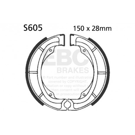 EBC brakes Moto EBC Brake Shoe Organic S605 | races-shop.com