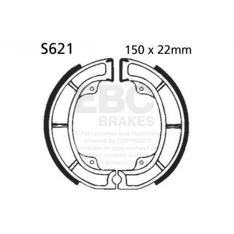 EBC brakes Moto EBC Brake Shoe Organic S621 | races-shop.com