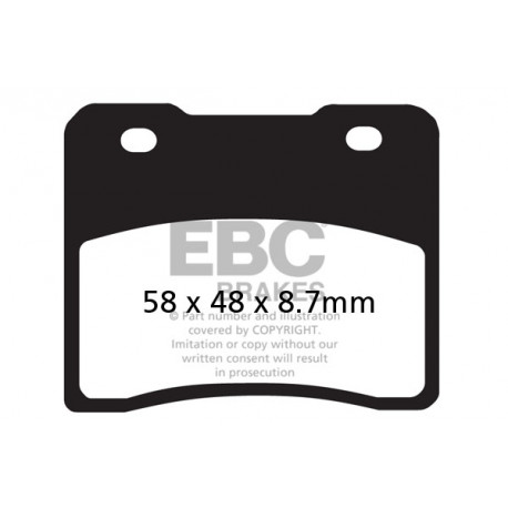 EBC brakes Moto EBC Brake pads Organic FA102 | races-shop.com
