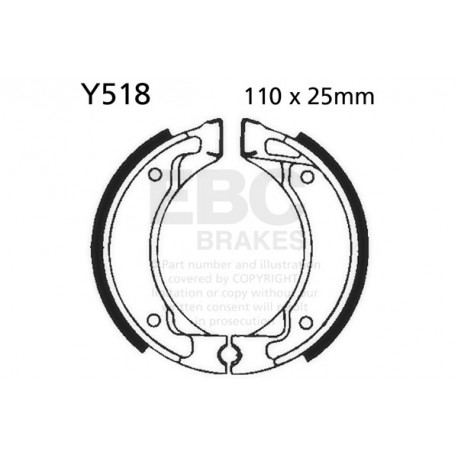 EBC brakes Moto EBC Brake pads Organic FA106/2TT | races-shop.com