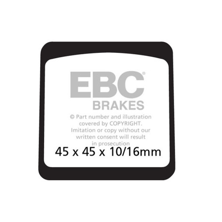 EBC brakes Moto EBC Brake pads Organic FA FA042 | races-shop.com