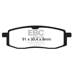 EBC Brake pads Carbon TT FA105TT