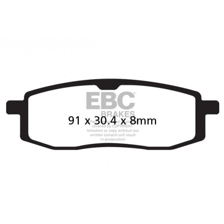 EBC brakes Moto EBC Brake pads Organic FA105TT | races-shop.com