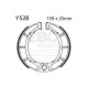 EBC brakes Moto EBC Brake Shoes Plain Y528 | races-shop.com
