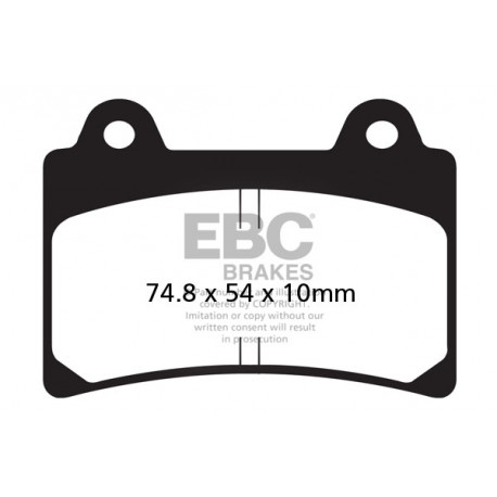EBC brakes Moto EBC Brake pads Organic FA123 | races-shop.com