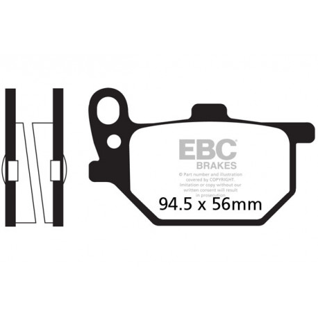 EBC brakes Moto EBC Brake pads Organic FA041 | races-shop.com