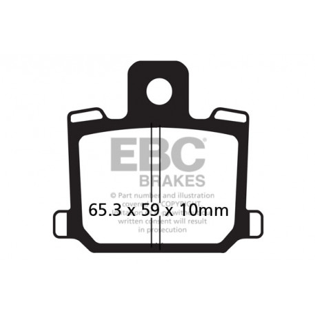 EBC brakes Moto EBC Brake pads Organic FA064 | races-shop.com