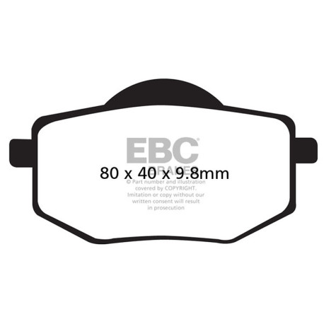 EBC brakes Moto EBC Brake pads Organic FA FA136 | races-shop.com