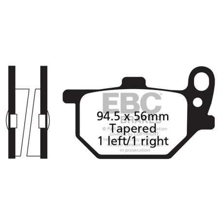 EBC brakes Moto EBC Brake pads Organic FA FA061 | races-shop.com