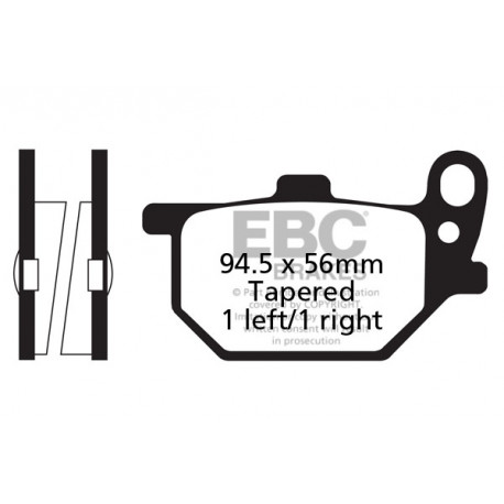 EBC brakes Moto EBC Brake pads Organic FA061 | races-shop.com