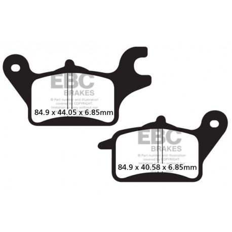 EBC brakes Moto EBC Brake pads Organic SFA709 | races-shop.com