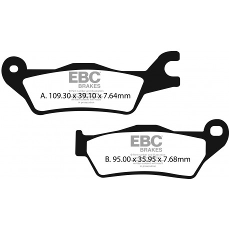 EBC brakes Moto EBC Brake pads Organic FA FA715 | races-shop.com