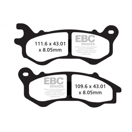 EBC brakes Moto EBC Brake pads SFAC SFAC603 | races-shop.com
