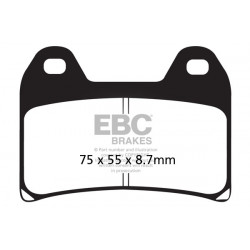 EBC Brake pads Semi-Sintered FA244V